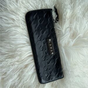 L.A.M.B  Black Textured Wallet